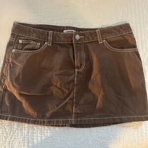 Garage mini denim skirt